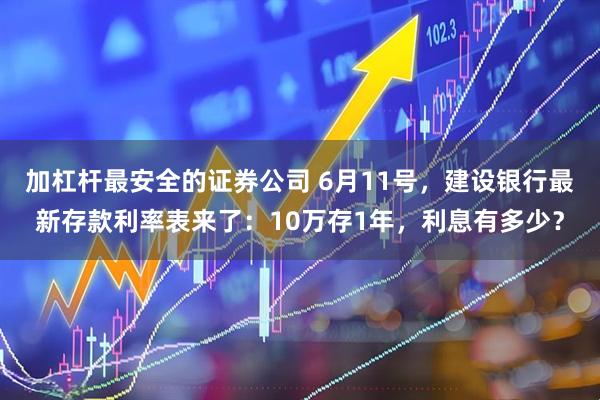 加杠杆最安全的证券公司 6月11号，建设银行最新存款利率表来了：10万存1年，利息有多少？